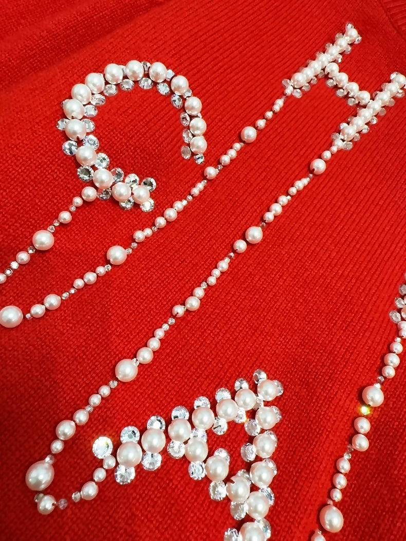 Chanel 21S red sweater