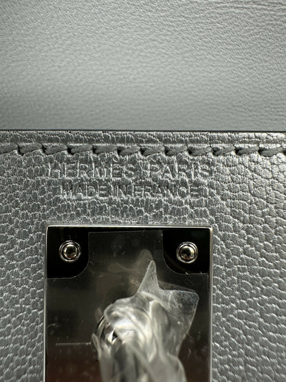 Hermès Kelly 20 Argent Chèvre PHW K 2026