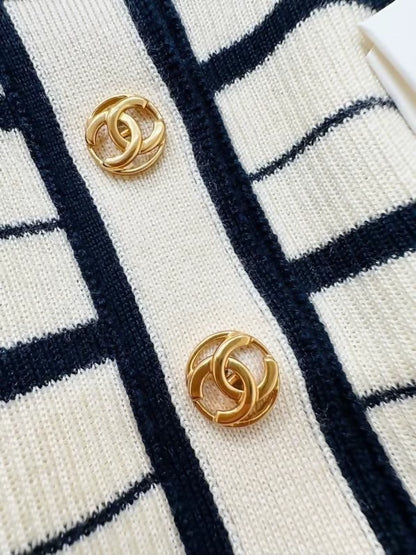 Chanel 26B striped knit vest