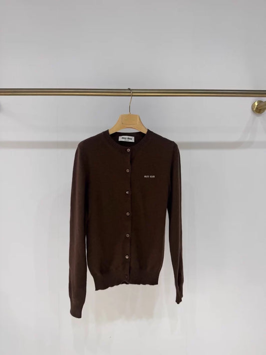 Miu miu Old Money Brow Cashmere Cardigan