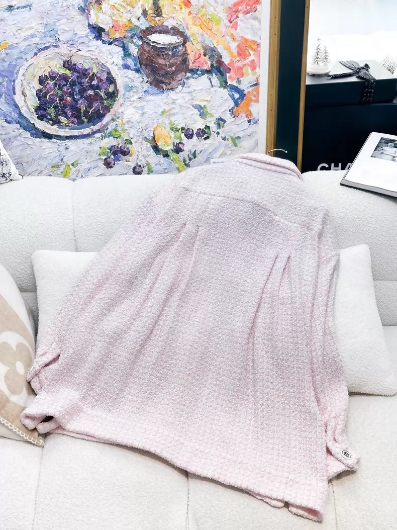 Chanel 19C Pink Tweed Jacket