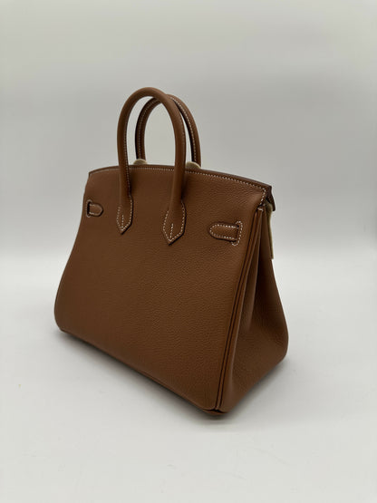 Hermes Birkin 25 Gold Togo GHW stamp K