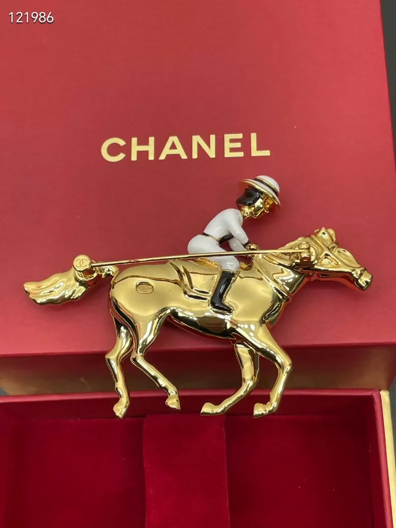 Chanel 26th Anniversary Luxury New Year Horse Limited Edition Brooch