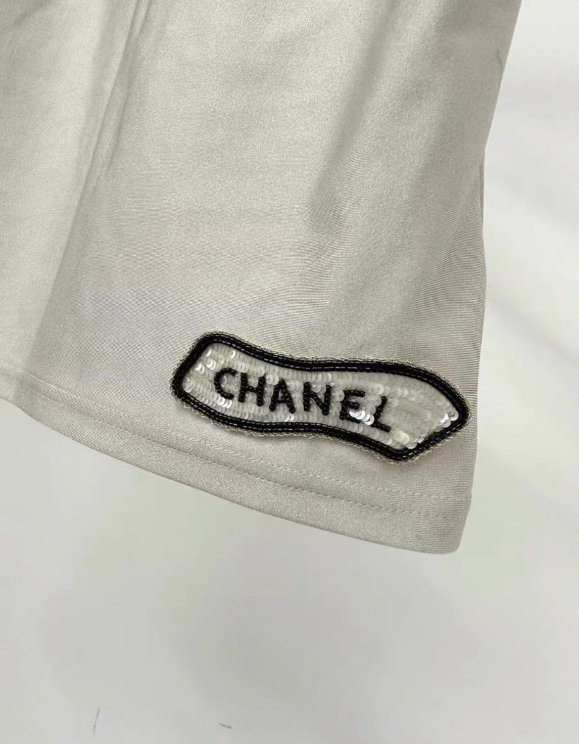 Chanel gray workout top and pant size 34