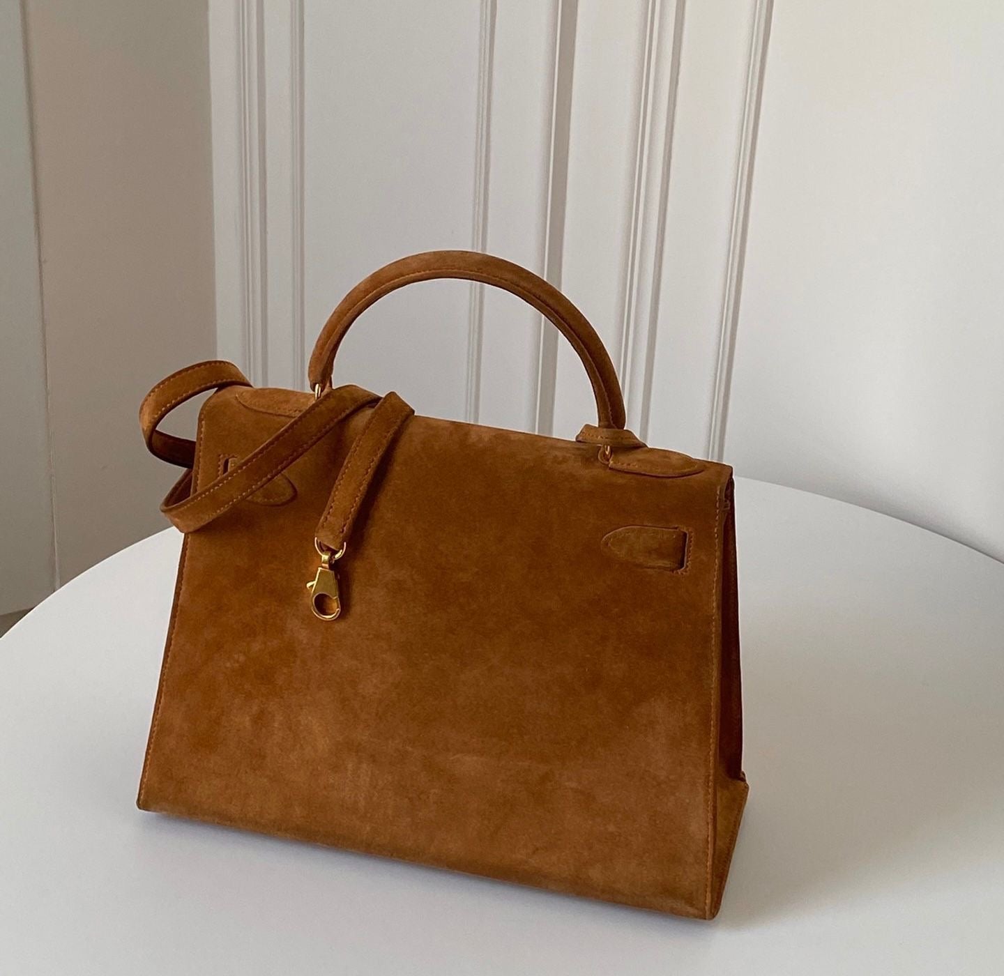 Hermes kelly 28 gold Doblis leather with gold hardware