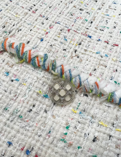 Chanel 19 ecru tweed jacket