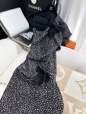 Chanel 21S Black & White Dress