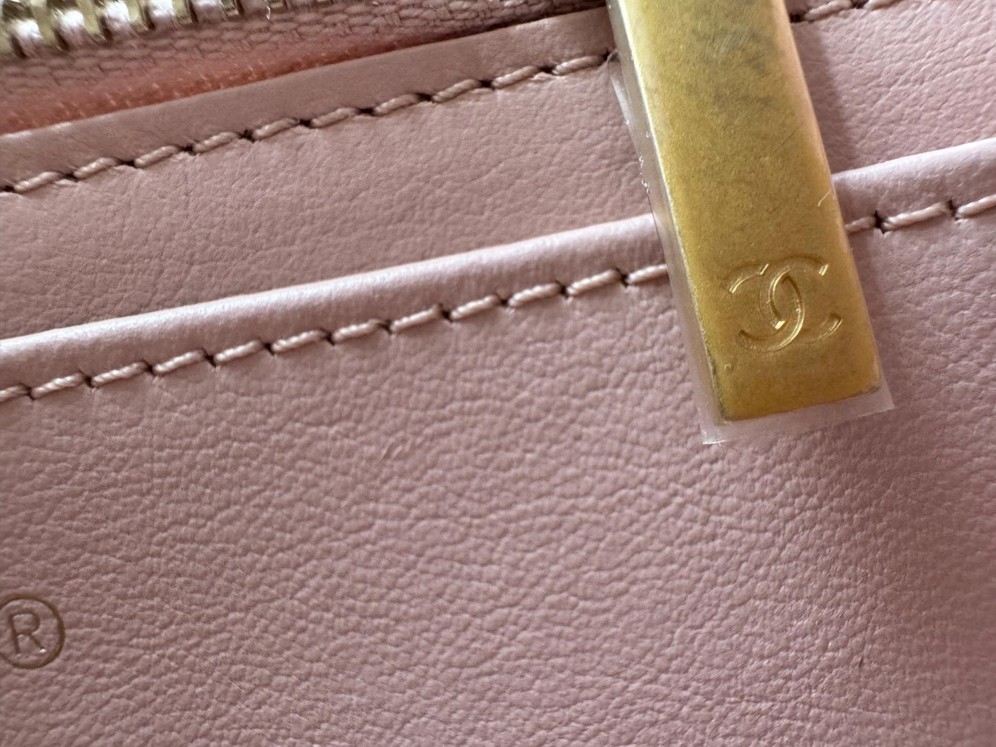 Chanel pink mini flap bag with gold hardware