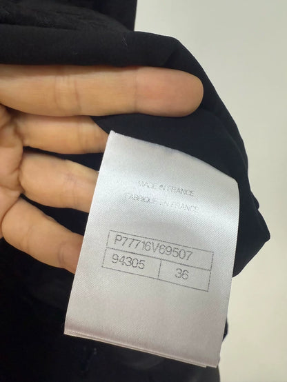Chanel 24A cc print black dress dress