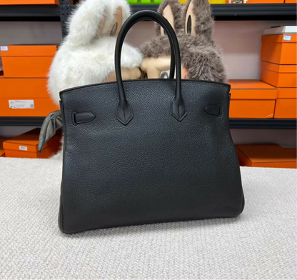 Hermès Birkin 35 Black Togo Leather Palladium Hardware
