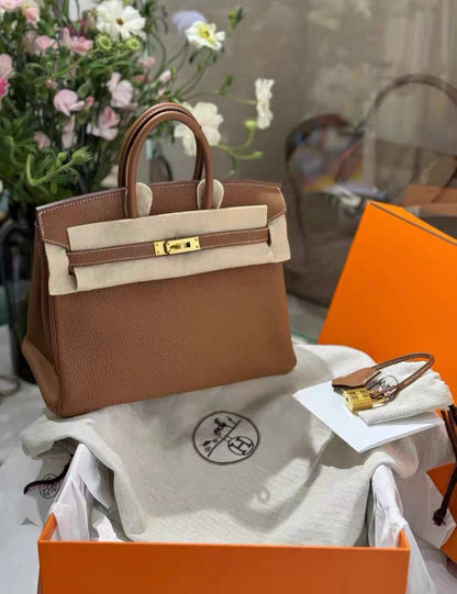 Hermes Birkin 25 Gold Togo Leather Gold Hardware