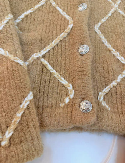 Chanel 23N beige cashmere cardigan