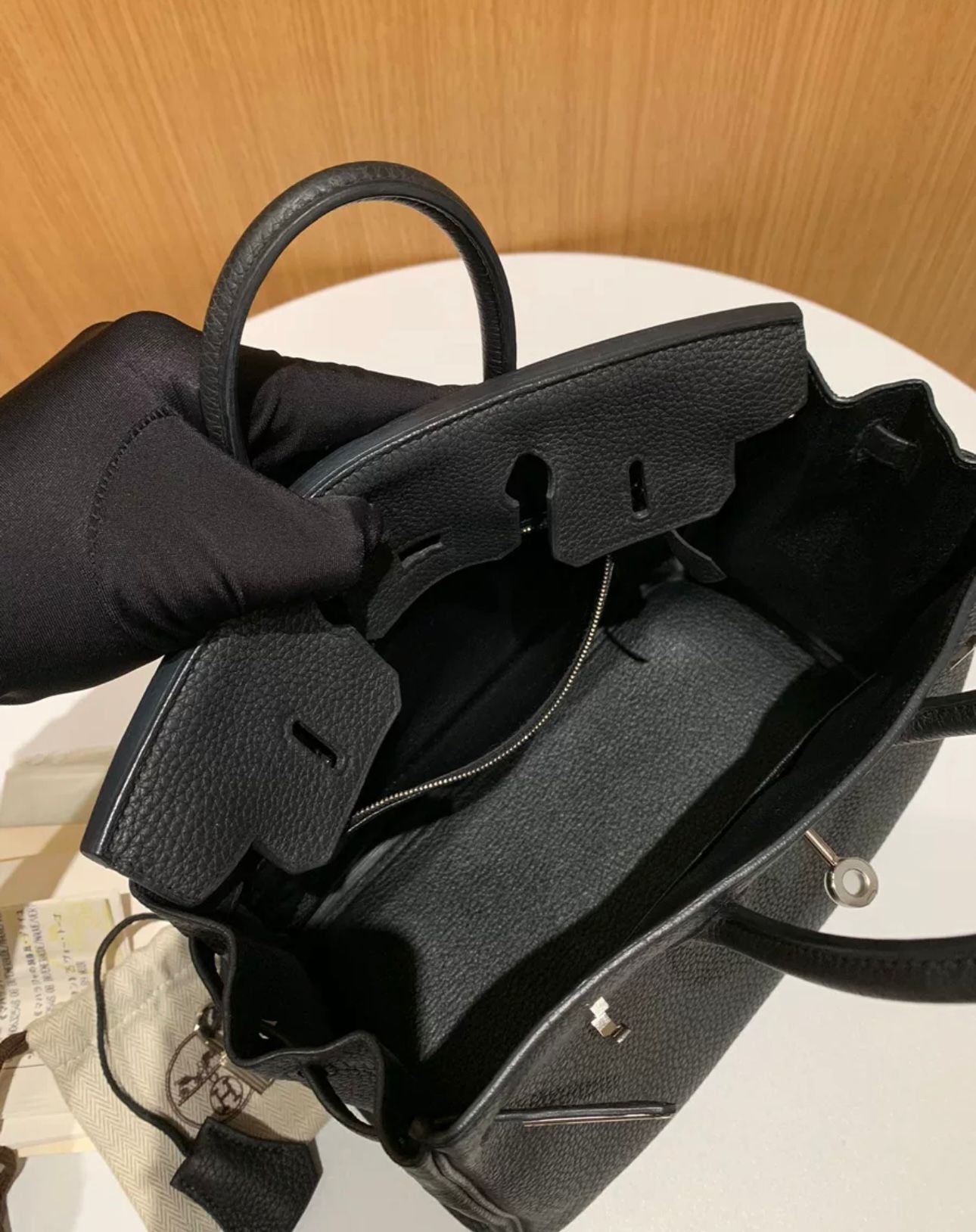 Hermès Birkin 25 Black Togo Palladium Hardware - Wararni – Wararni.com