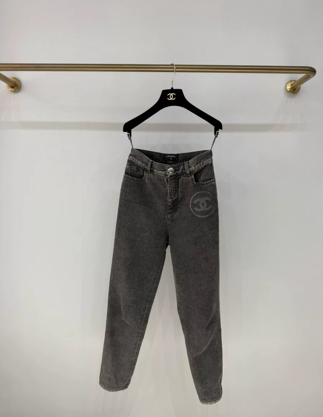 Chanel 23C grey jeans