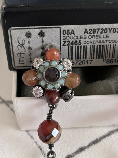 Chanel 06A multicolor beaded pearl earrings