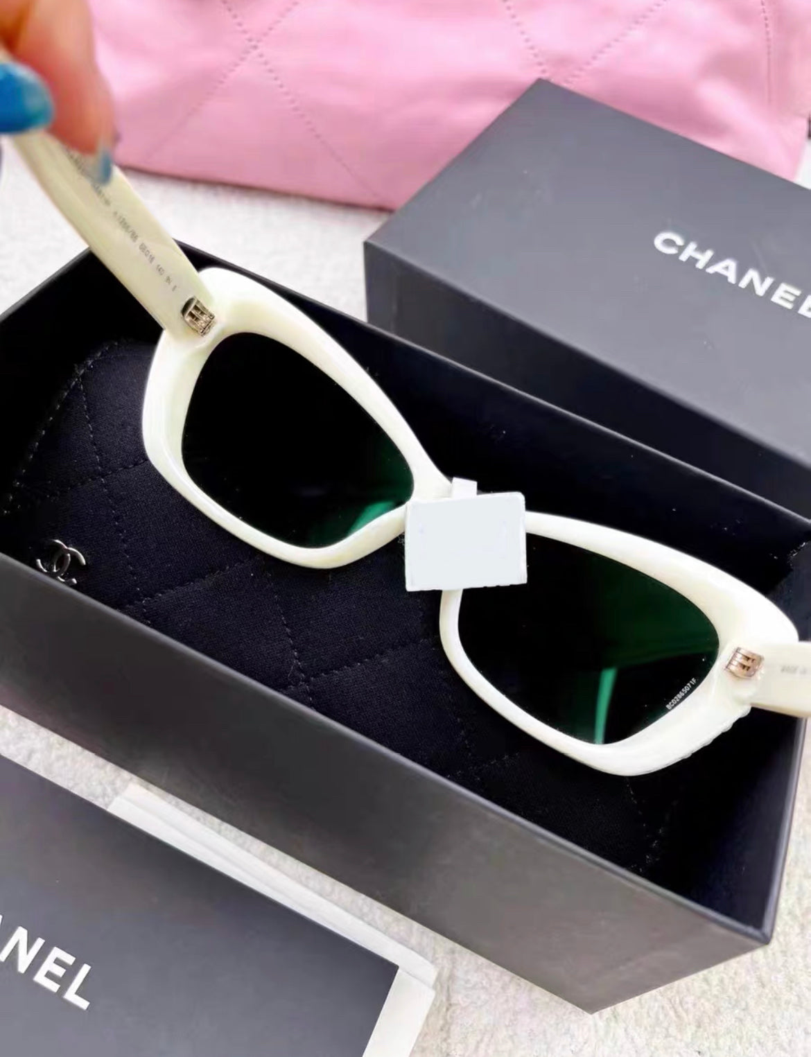 Chanel 23C white Pearl sunglasses