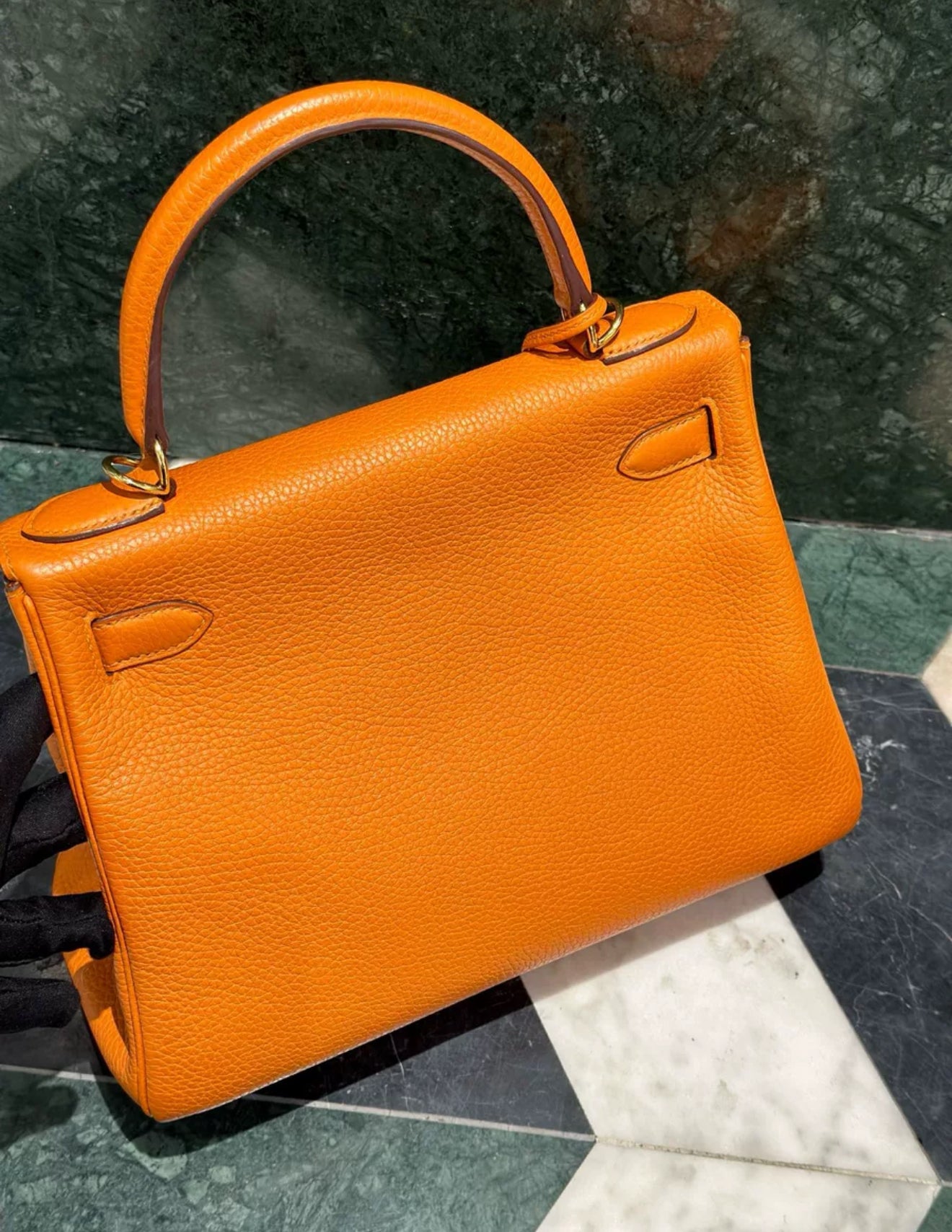 Hermès Kelly28 Orange Togo Leather Gold Hardware – Wararni.com