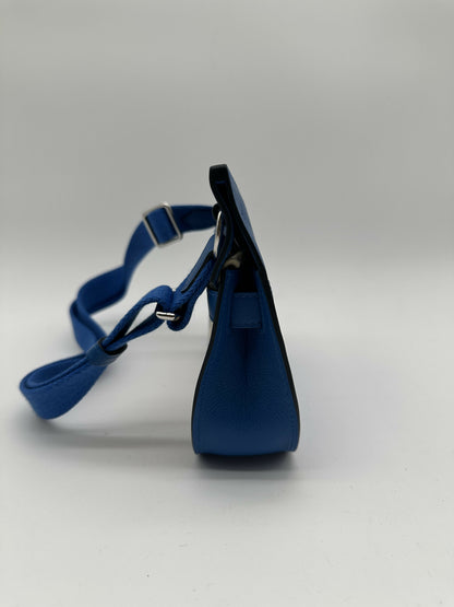 Hermès Mini Jypsiere Evercolor Blue Zellige PHW B