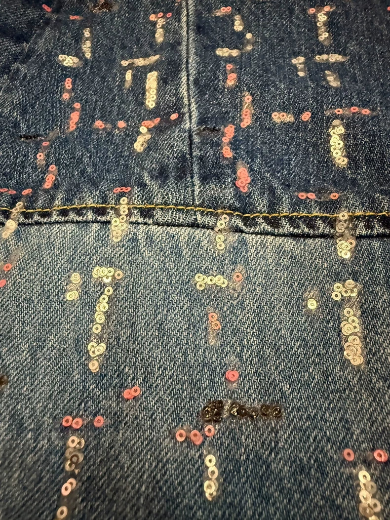 Chanel 23A blue denim jeans