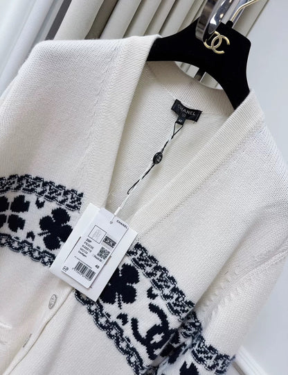 Chanel 20P Ecru Cardigan