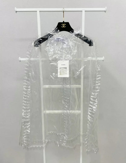 Chanel 18S Transparent Cape Polyurethane