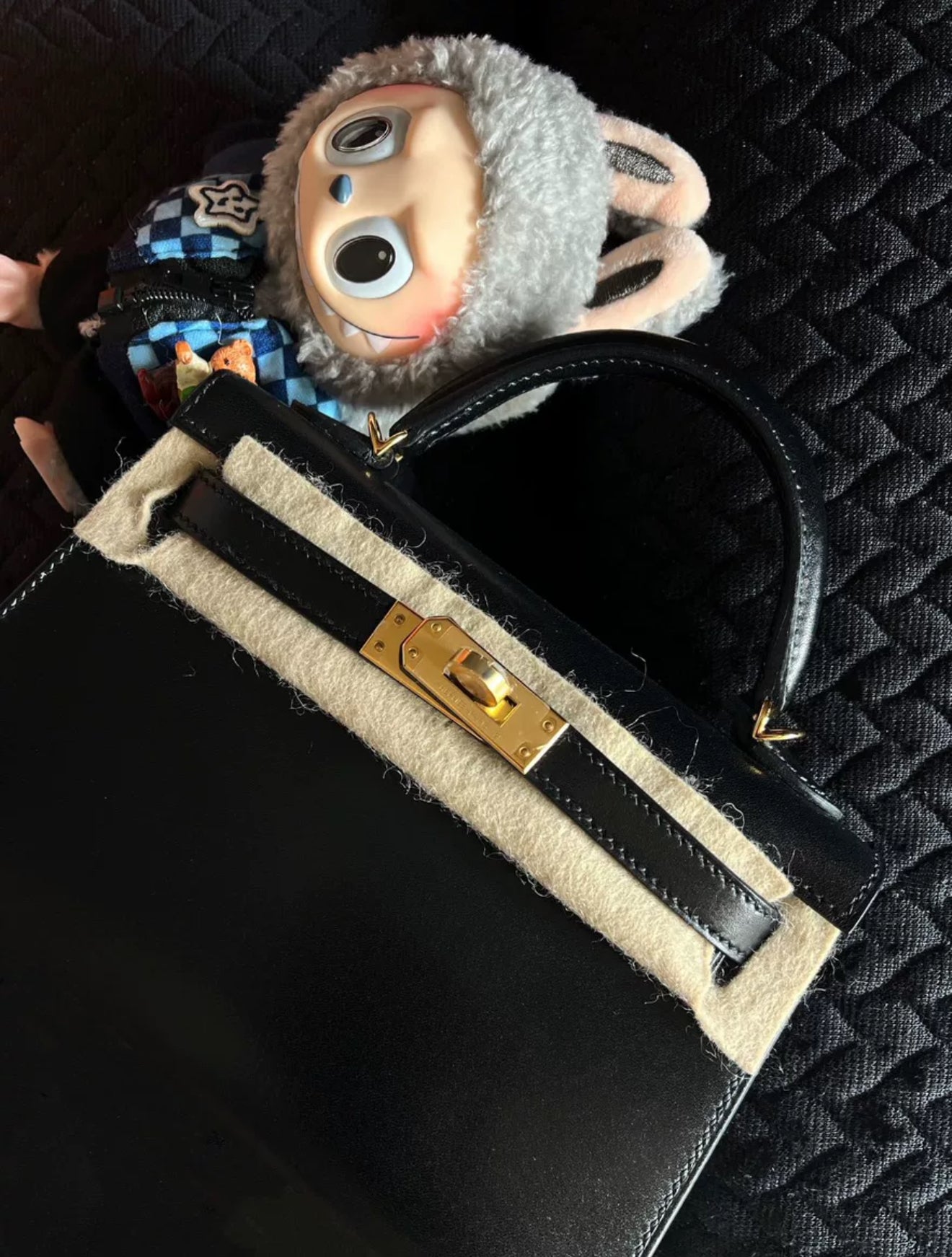 Hermès Mini Kelly Box Leather Gold Hardware