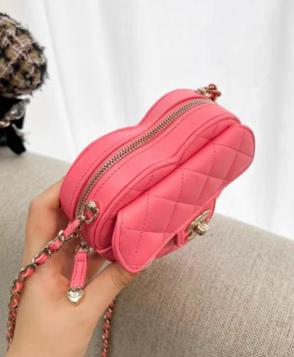 Chanel 22S Pink Small heart bag