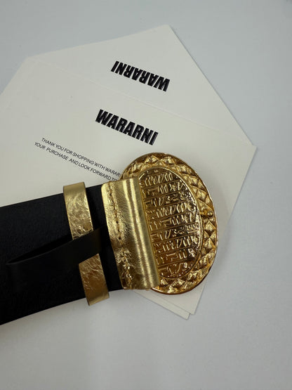 Chanel 19A Gold/Red/Black Tweed Jacket with Golden Beetle Belt