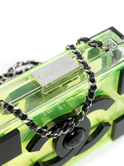 Chanel Yellow Lucite Lego Clutch, 2012
