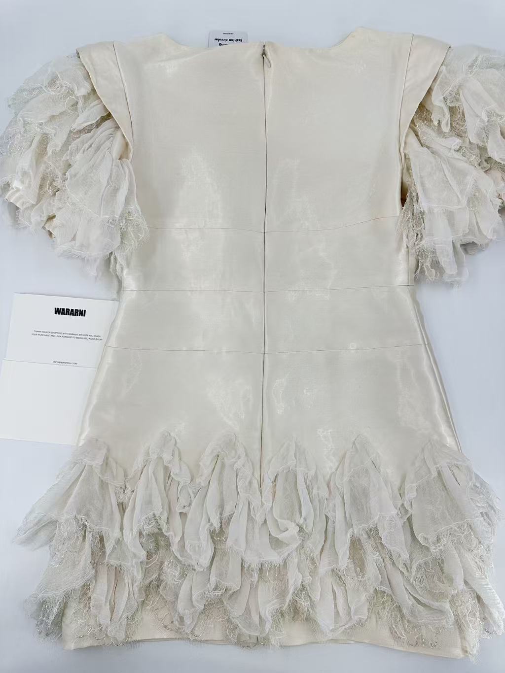 Chanel 2018 White Silk Bow Dress