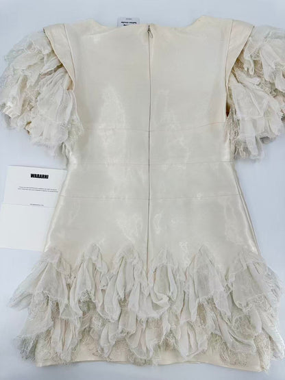 Chanel 2018 White Silk Bow Dress