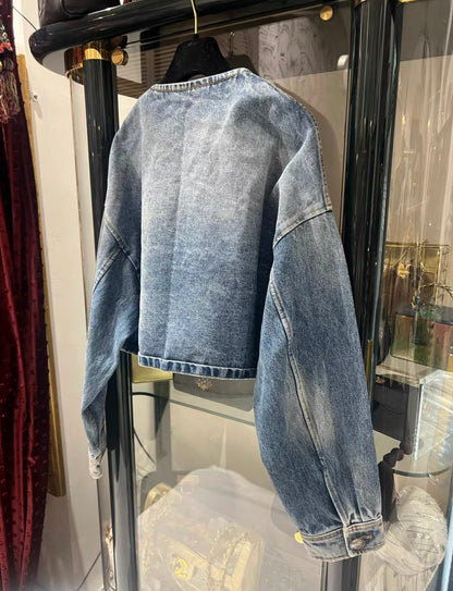 Prada denim blouse on jacket size 40