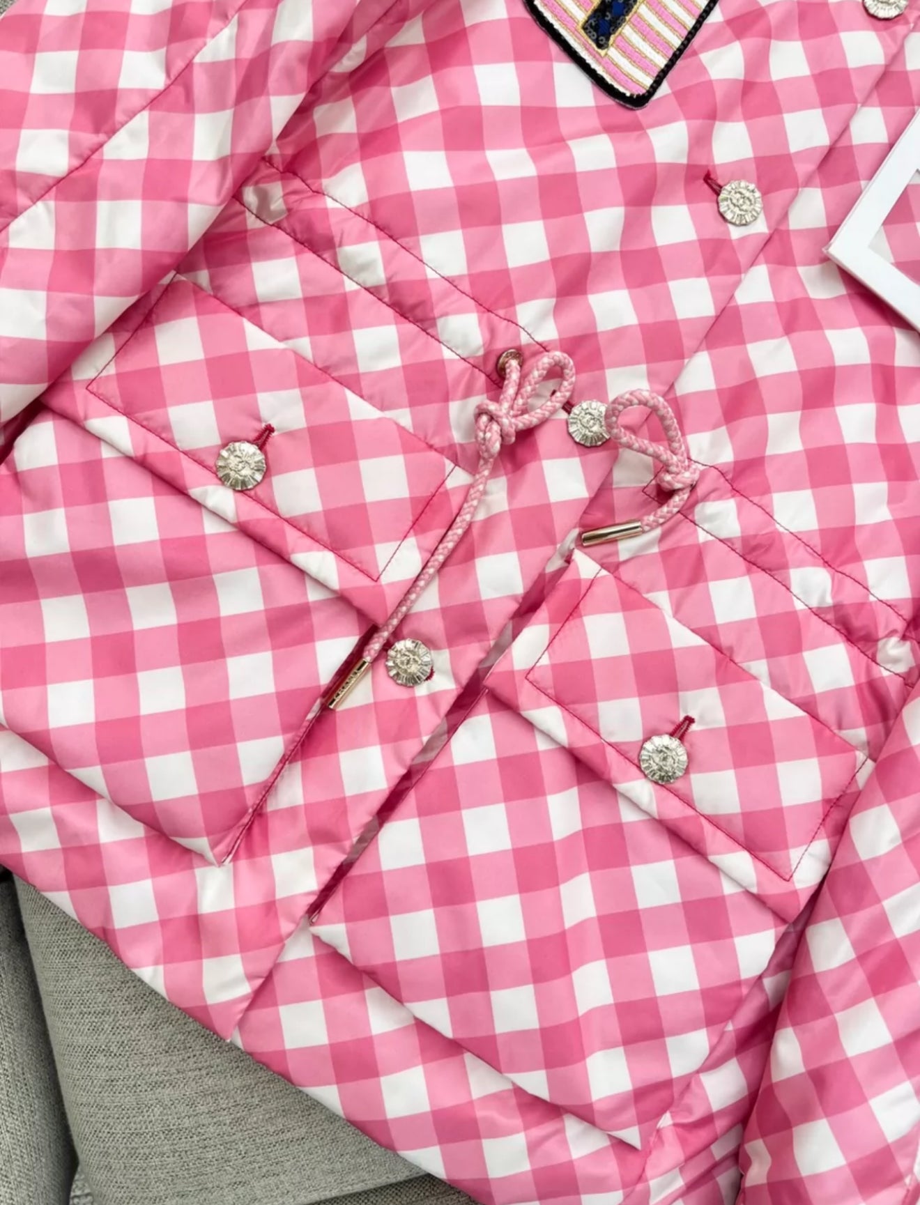 Chanel 23C Pink, White & Multicolor Parka