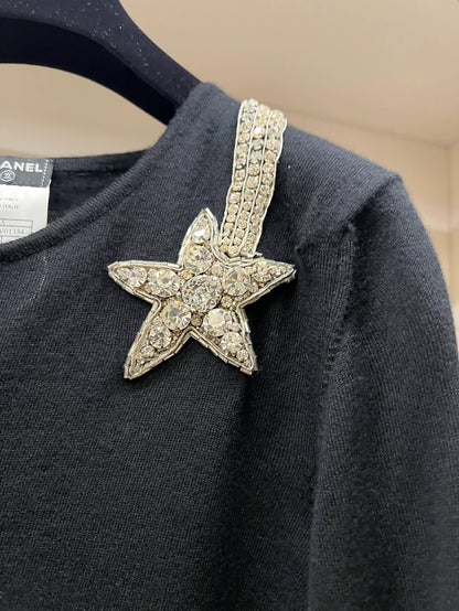 Chanel 07P black star top
