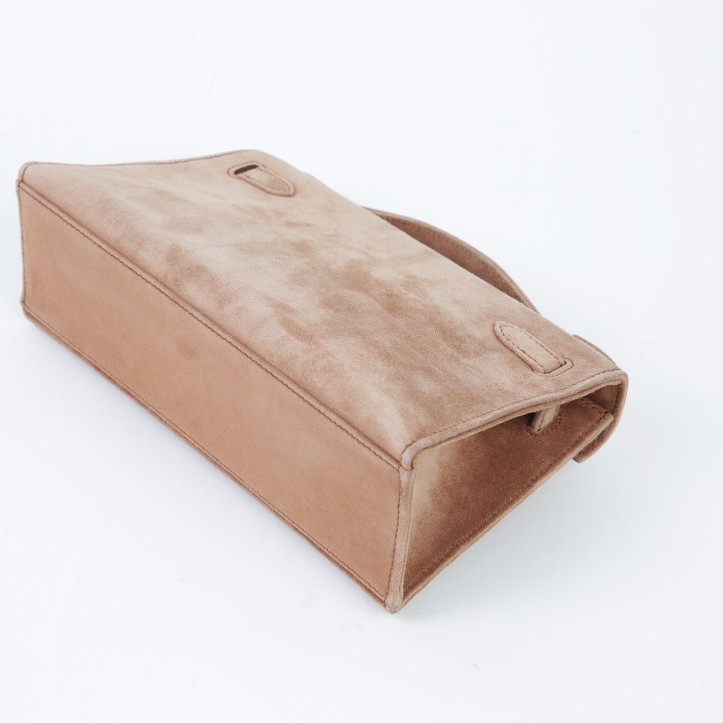 HERMÈS Kelly Pochette Doblis Suede Gold hardware Square