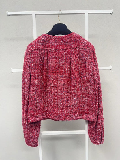 Chanel 2019 Red Tweed Jacket