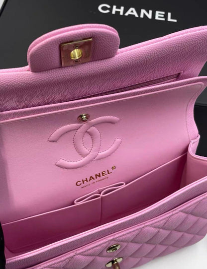 Chanel 23P Pink Caviar Leather Flap Bag