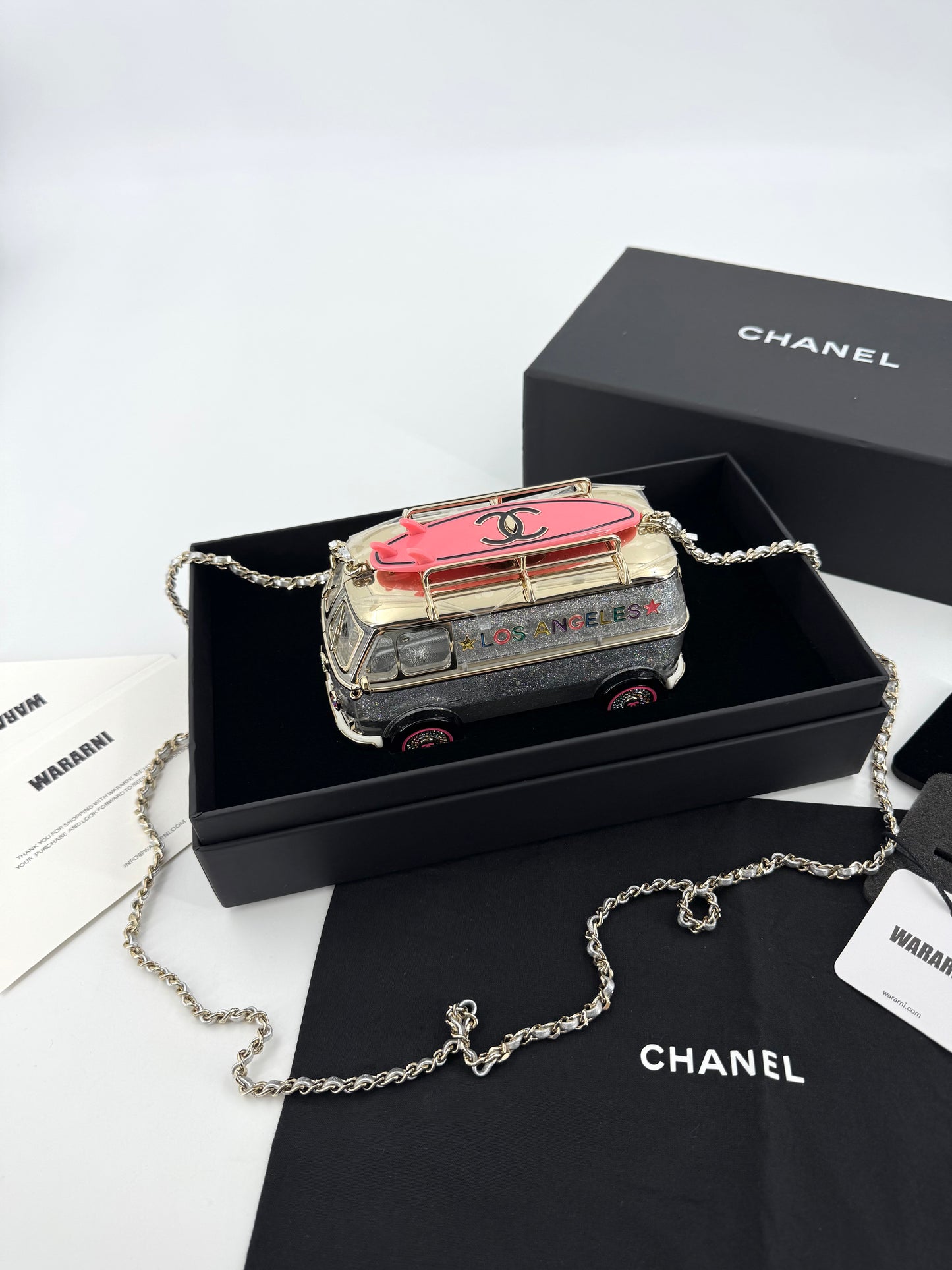 Chanel 24C Pink Mini bus Van Hollywood Minaudiere Mini Bag handbag Collectible