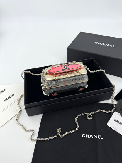 Chanel 24C Pink Mini bus Van Hollywood Minaudiere Mini Bag handbag Collectible