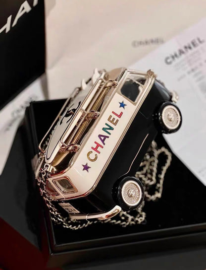 Chanel 24C Mini bus Van Hollywood Minaudiere Mini Bag handbag Collectible, full set