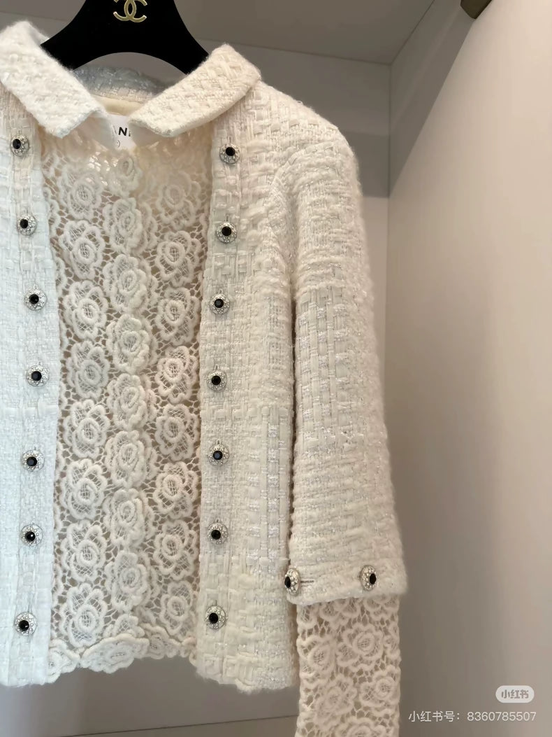 Chanel Pre-Fall 2015 Paris-Salzburg ecru tweed jacket