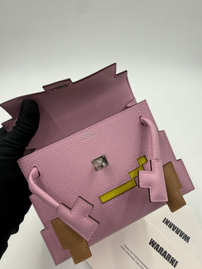 Hermès Kelly Doll "Picto" Quelle Idole Mauve Sylvestre, Lime, Nata & Chai Epsom Palladium Hardware