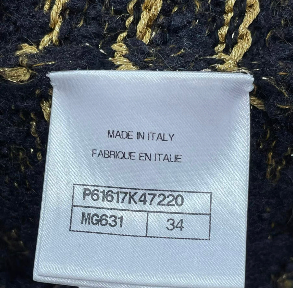 CHANEL 19A EGYPT RUNWAY BLACK BEIGE GREEN GOLD KNIT PULLOVER size