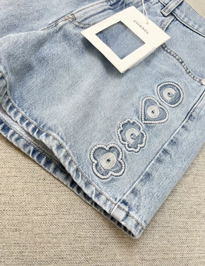 Chanel 25M Coco Embroidered Shorts
