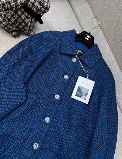 Chanel 22P Dark blue Blouson Jacket