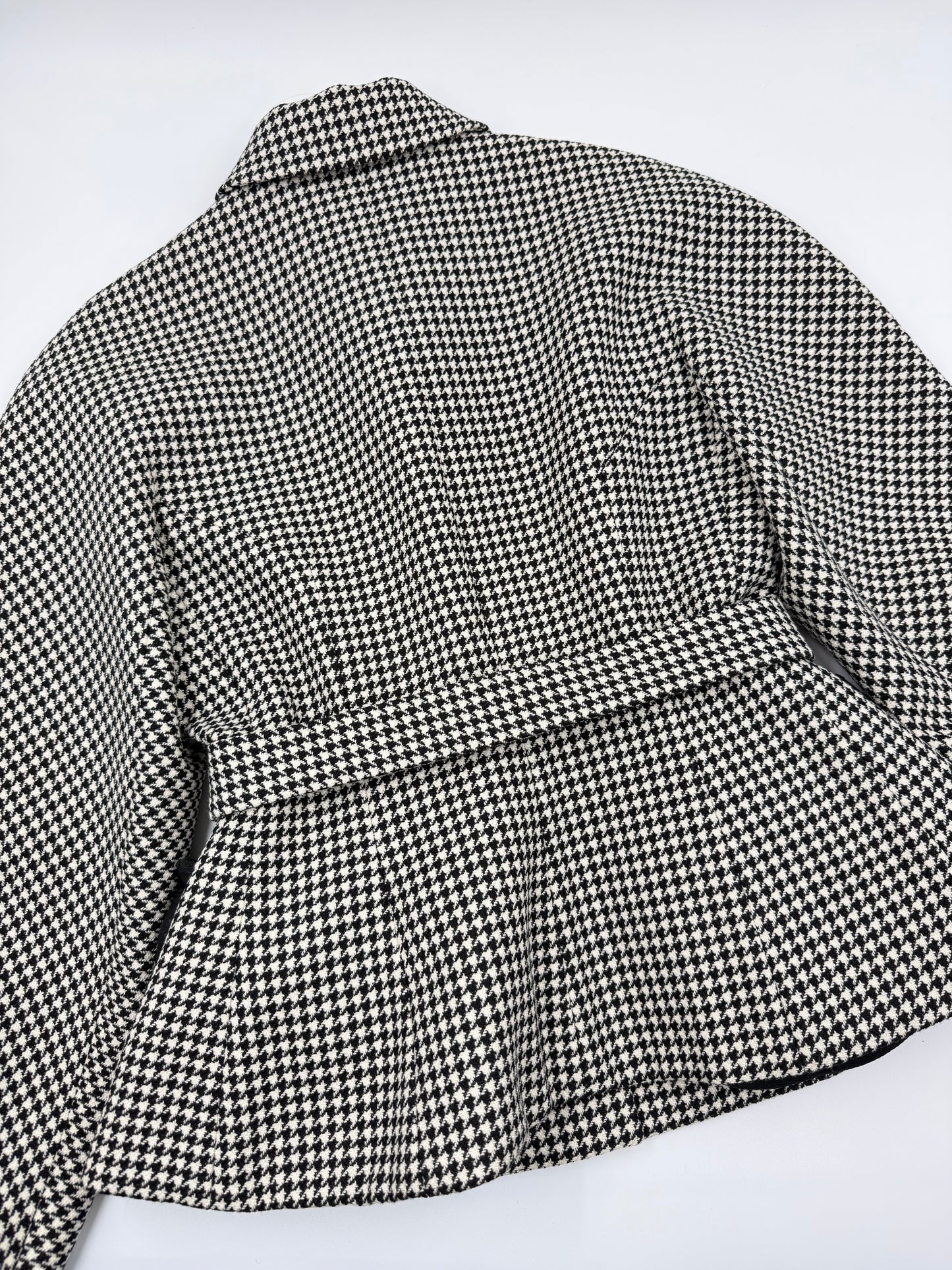 Christian Dior 2022 Houndstooth Wool Jacket — Black & White (FR 36)