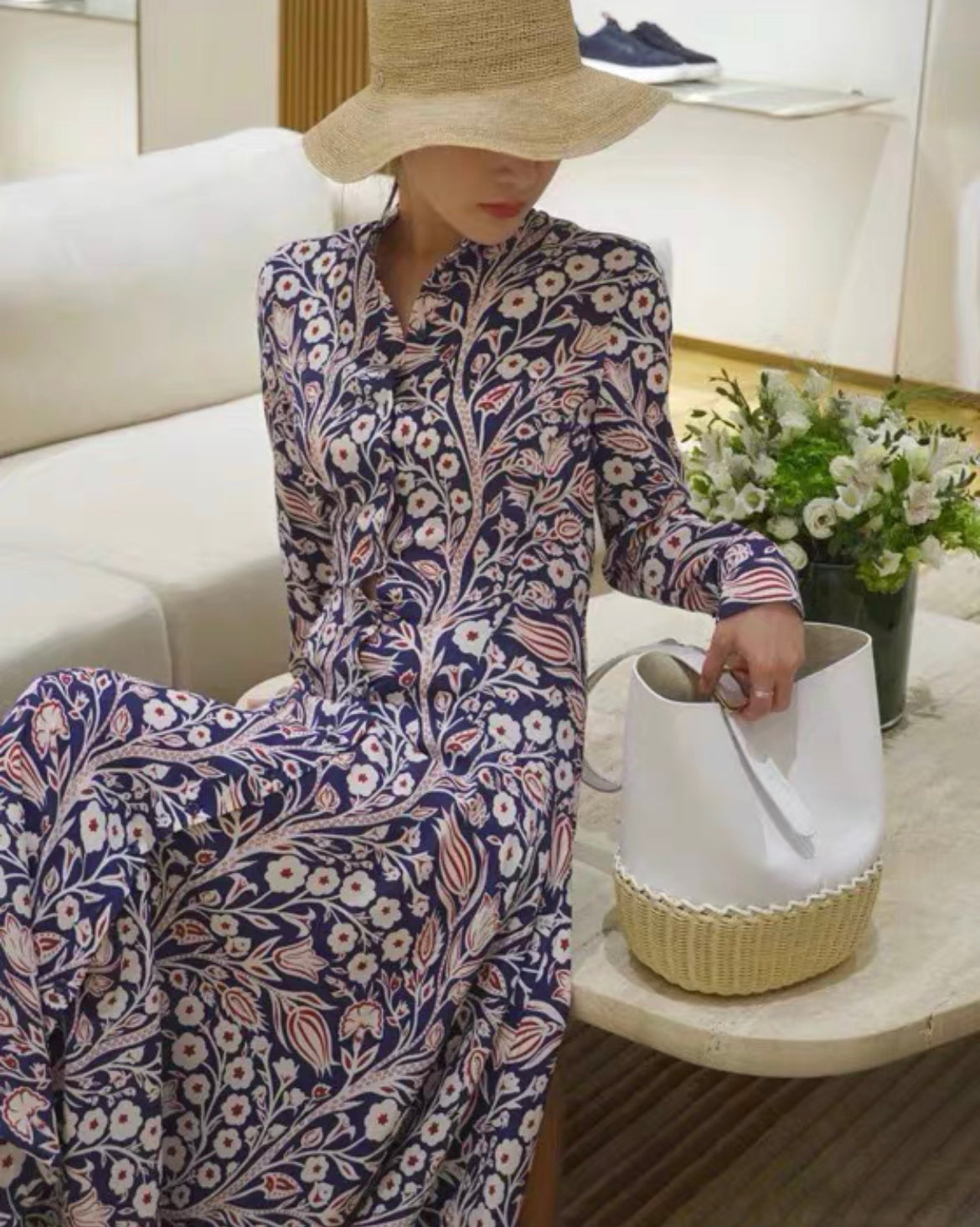 Loro piana 24SS retro long dress size 36 – Wararni.com
