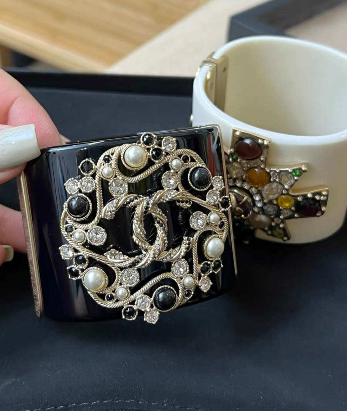 CHANELパールブローチ　19P 極美品 CHANEL シャネル ブローチ ココマーク No.5 ストーン パール 星