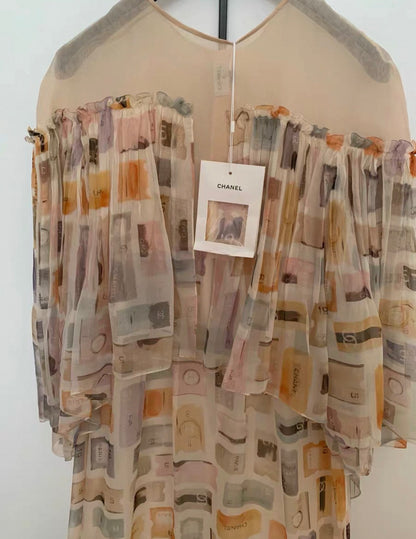 Chanel Fall 2024 Multicolor maxi dress