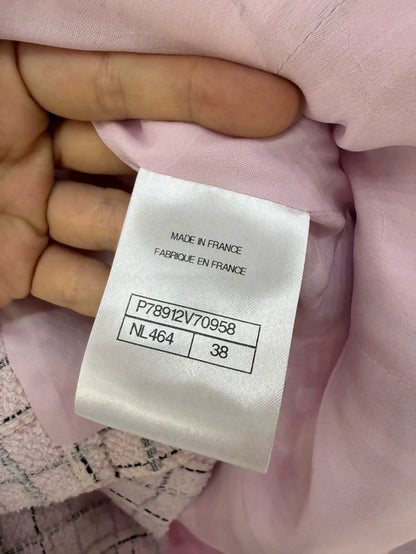 Chanel 25C pink Tweed Jacket Dress